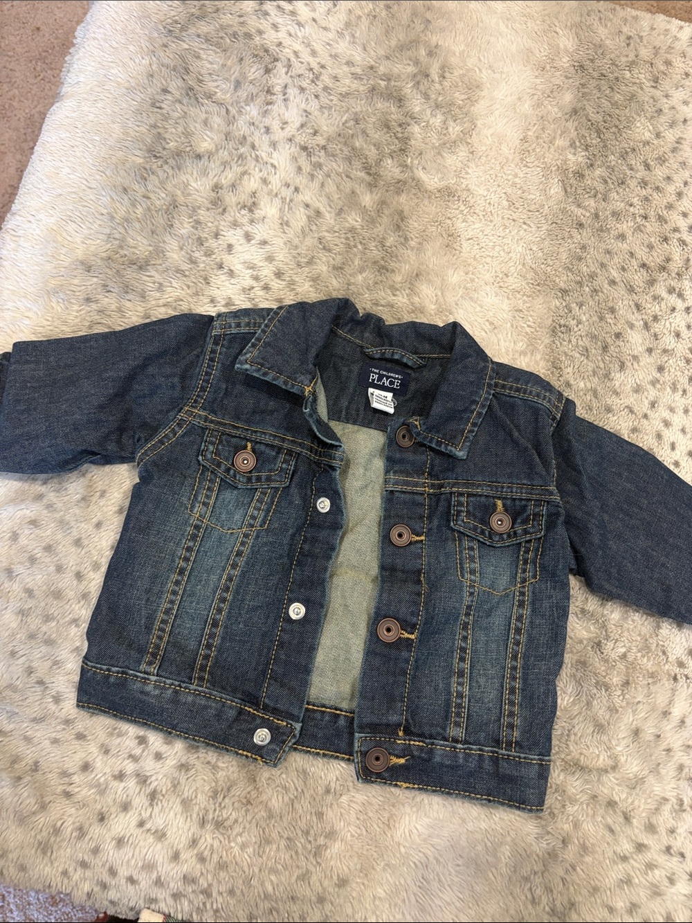 The Children's Place Dark Blue Denim Jacket for Kids